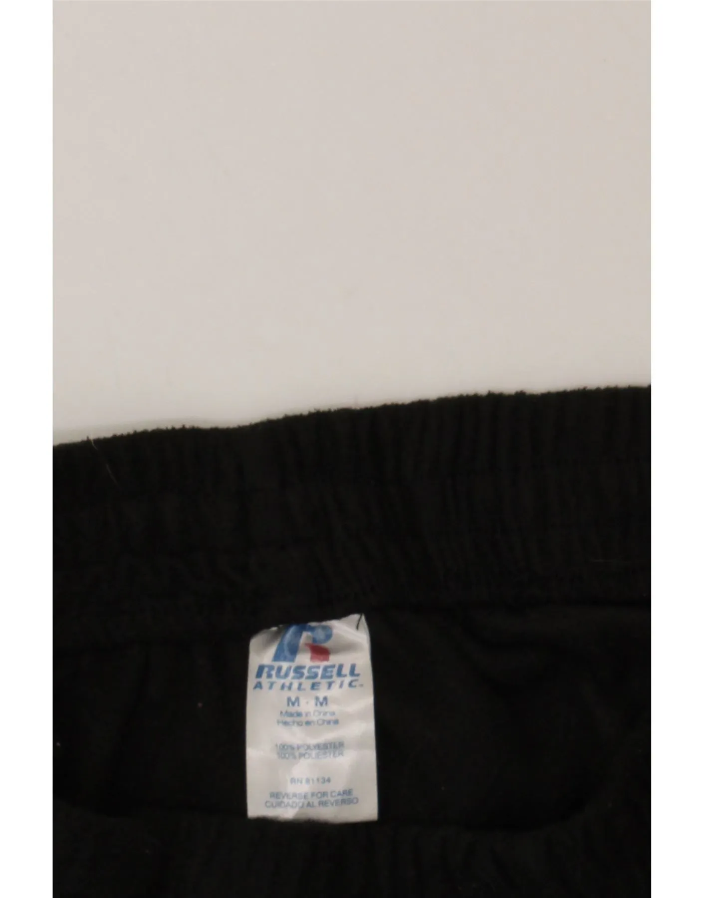 RUSSELL ATHLETIC Womens Cargo Tracksuit Trousers UK 14 Medium Black