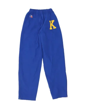 RUSSELL ATHLETIC Womens Graphic Tracksuit Trousers UK 8 Small  Blue