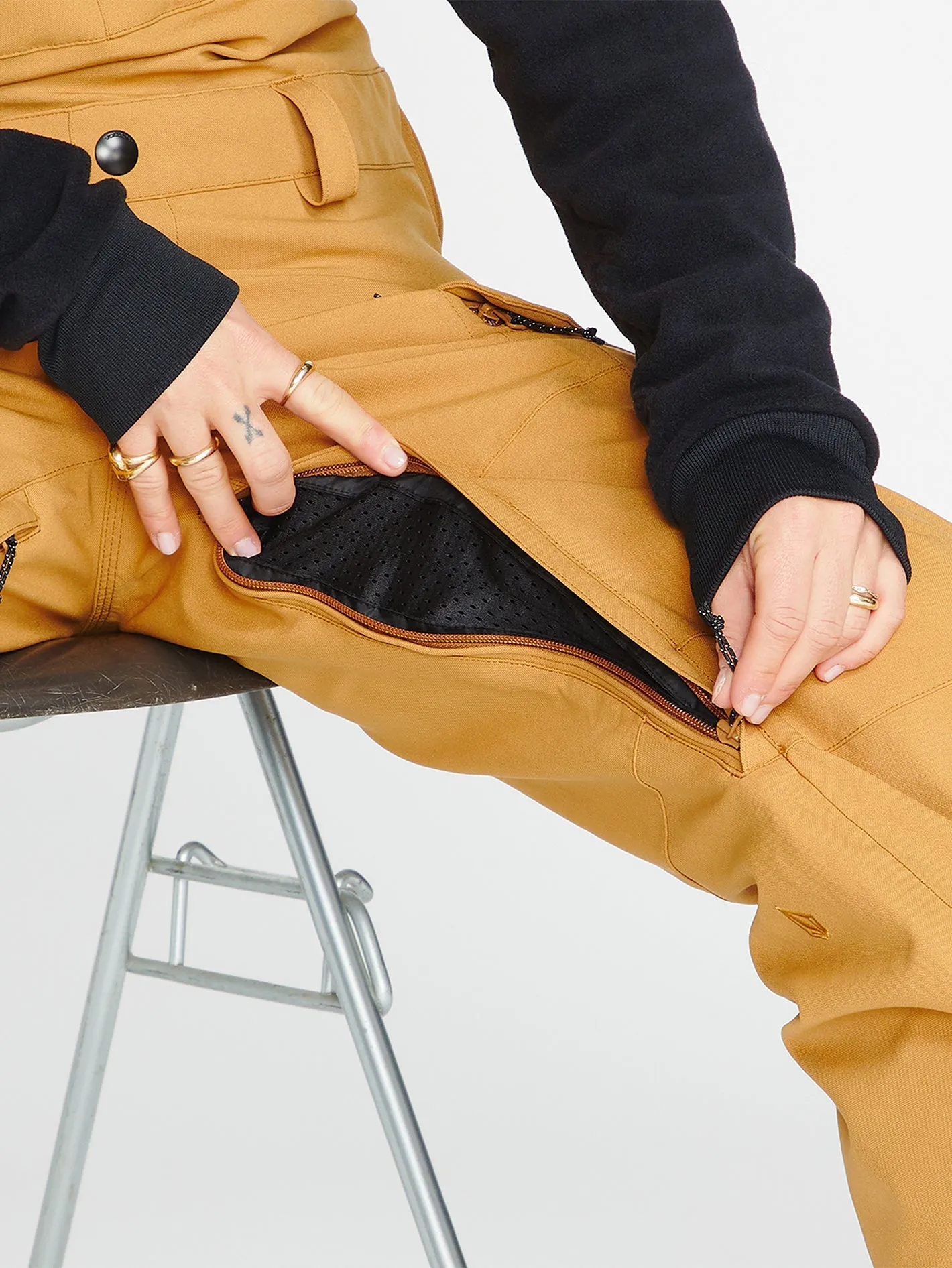 Salopette de snow Creston 3D Stretch - Caramel