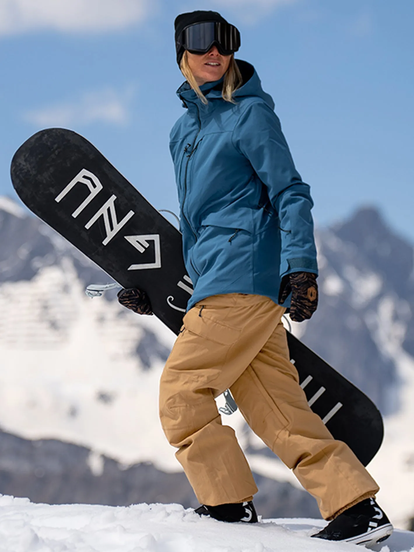 Salopette de snow Creston 3D Stretch - Caramel