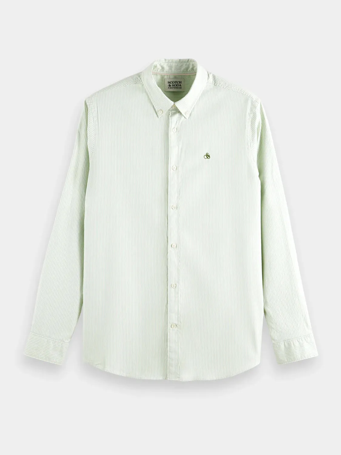 SCOTCH & SODA ESSENTIAL OXFORD STRIPE L/S SHIRT 174524