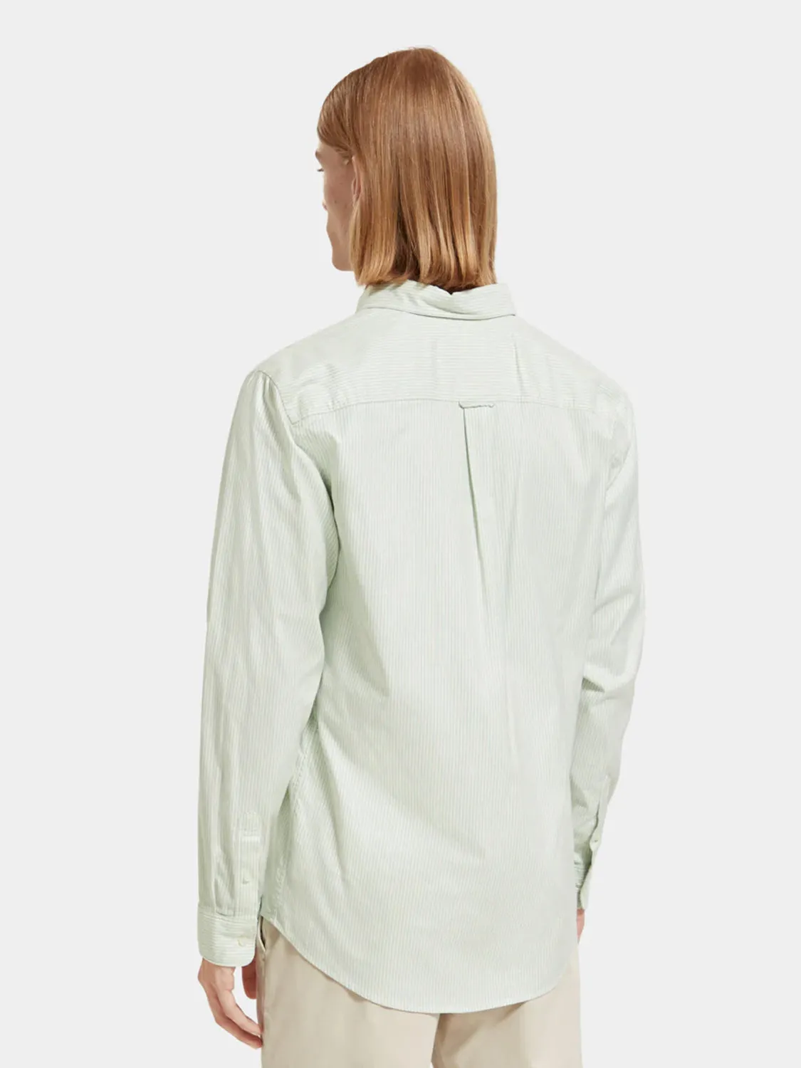 SCOTCH & SODA ESSENTIAL OXFORD STRIPE L/S SHIRT 174524