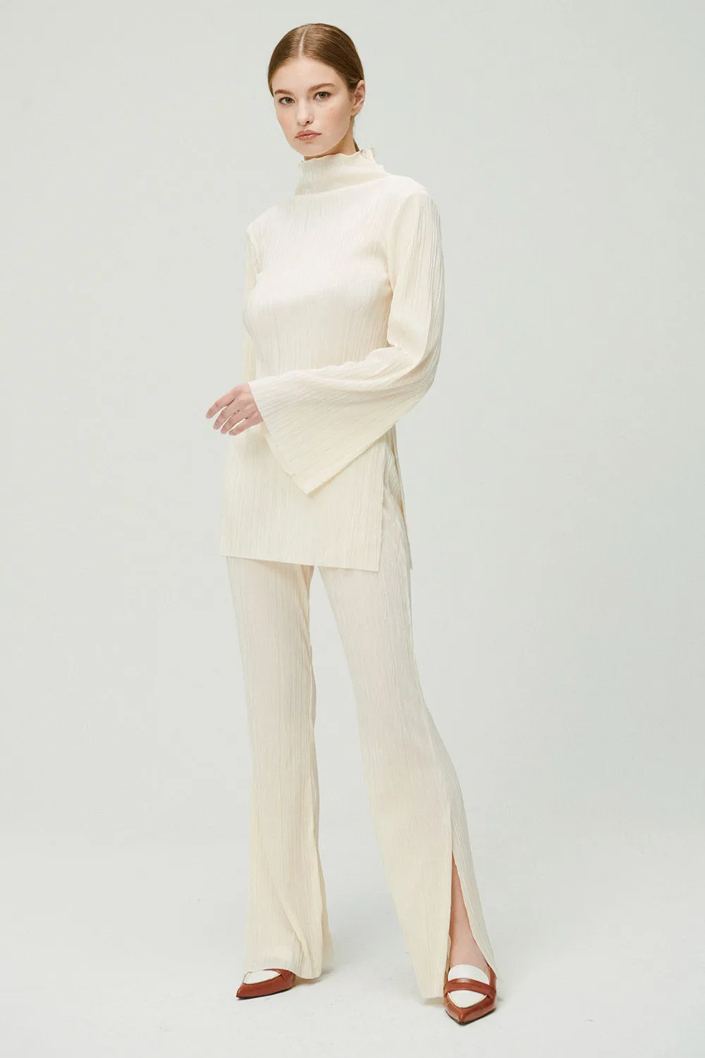 Sia Plisse Tunic Top and Pants Set