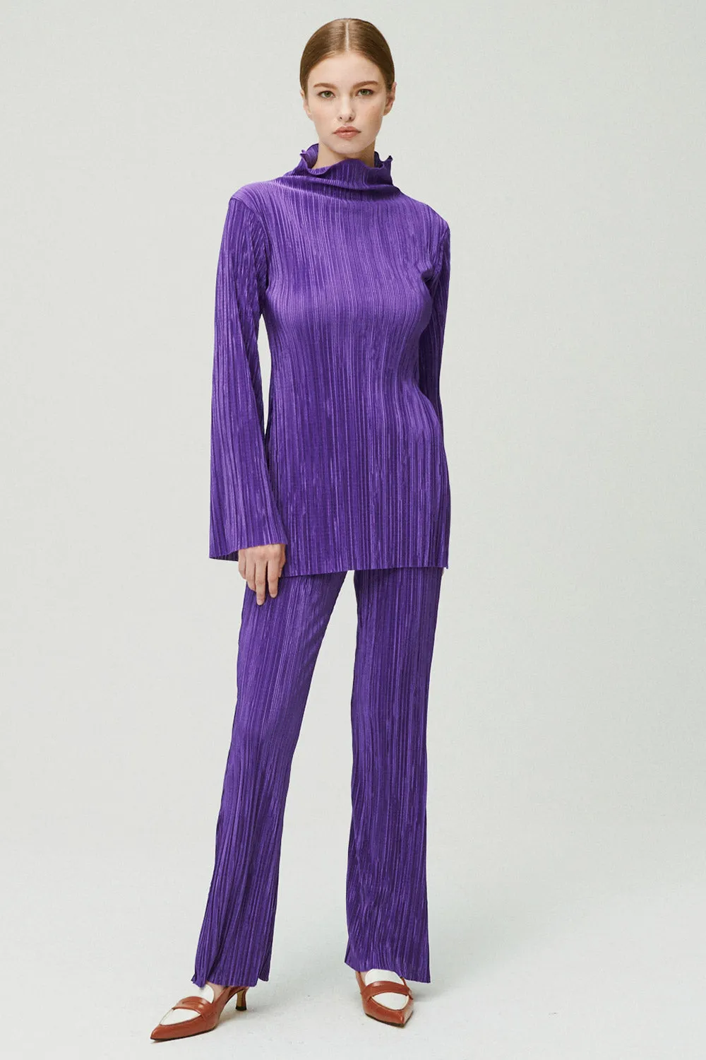 Sia Plisse Tunic Top and Pants Set