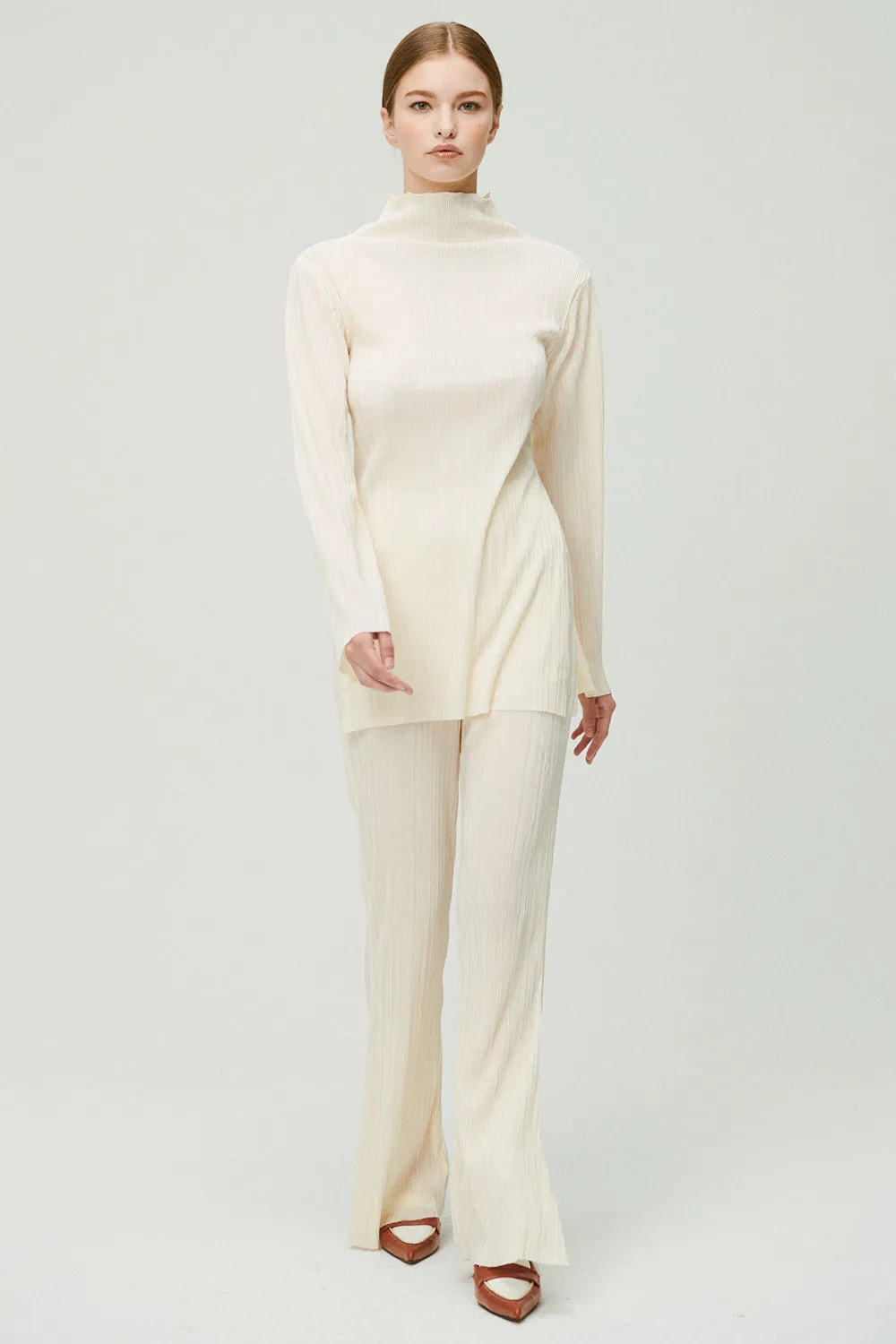 Sia Plisse Tunic Top and Pants Set