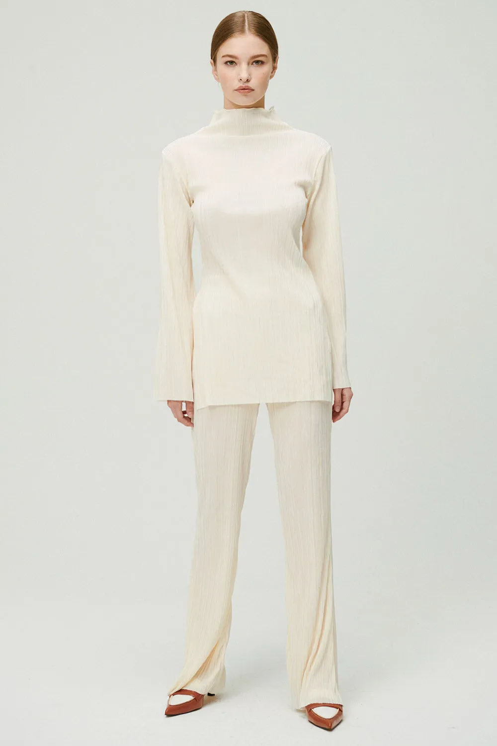 Sia Plisse Tunic Top and Pants Set