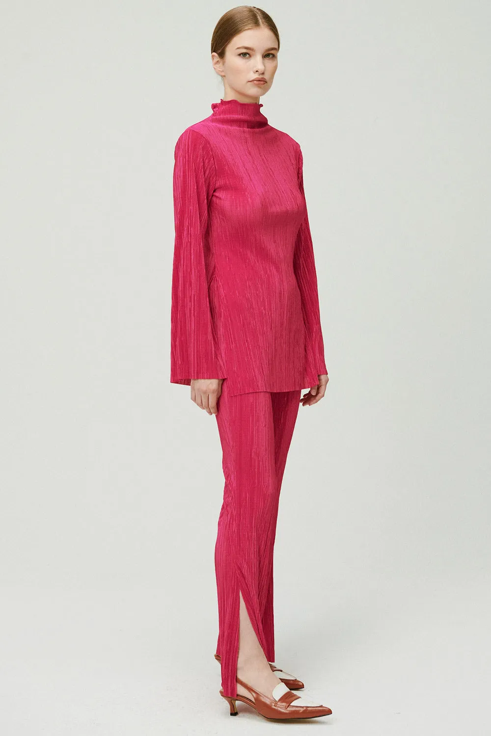 Sia Plisse Tunic Top and Pants Set