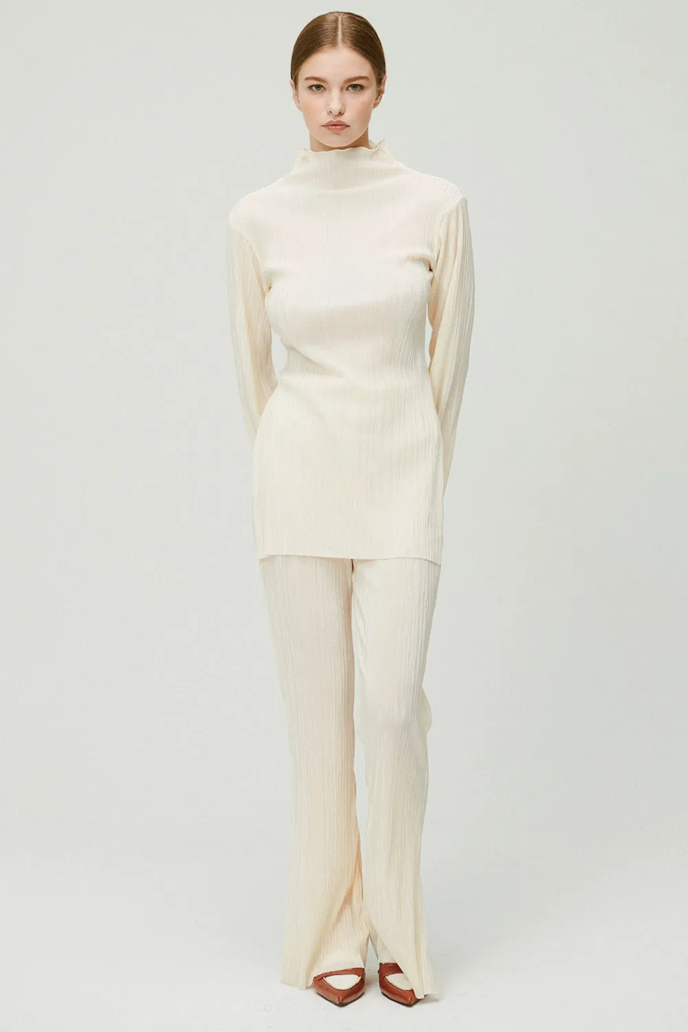 Sia Plisse Tunic Top and Pants Set