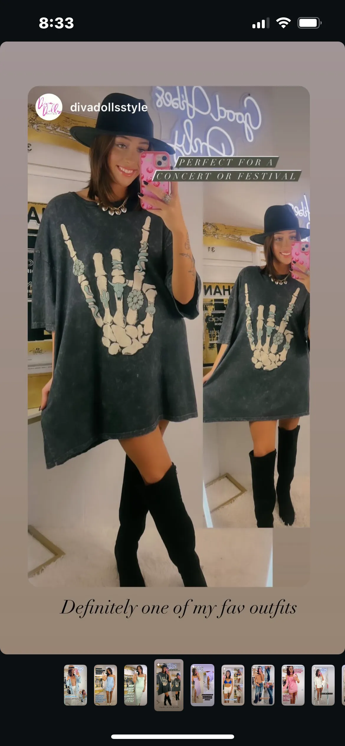 Skeleton Rock Graphic Tee