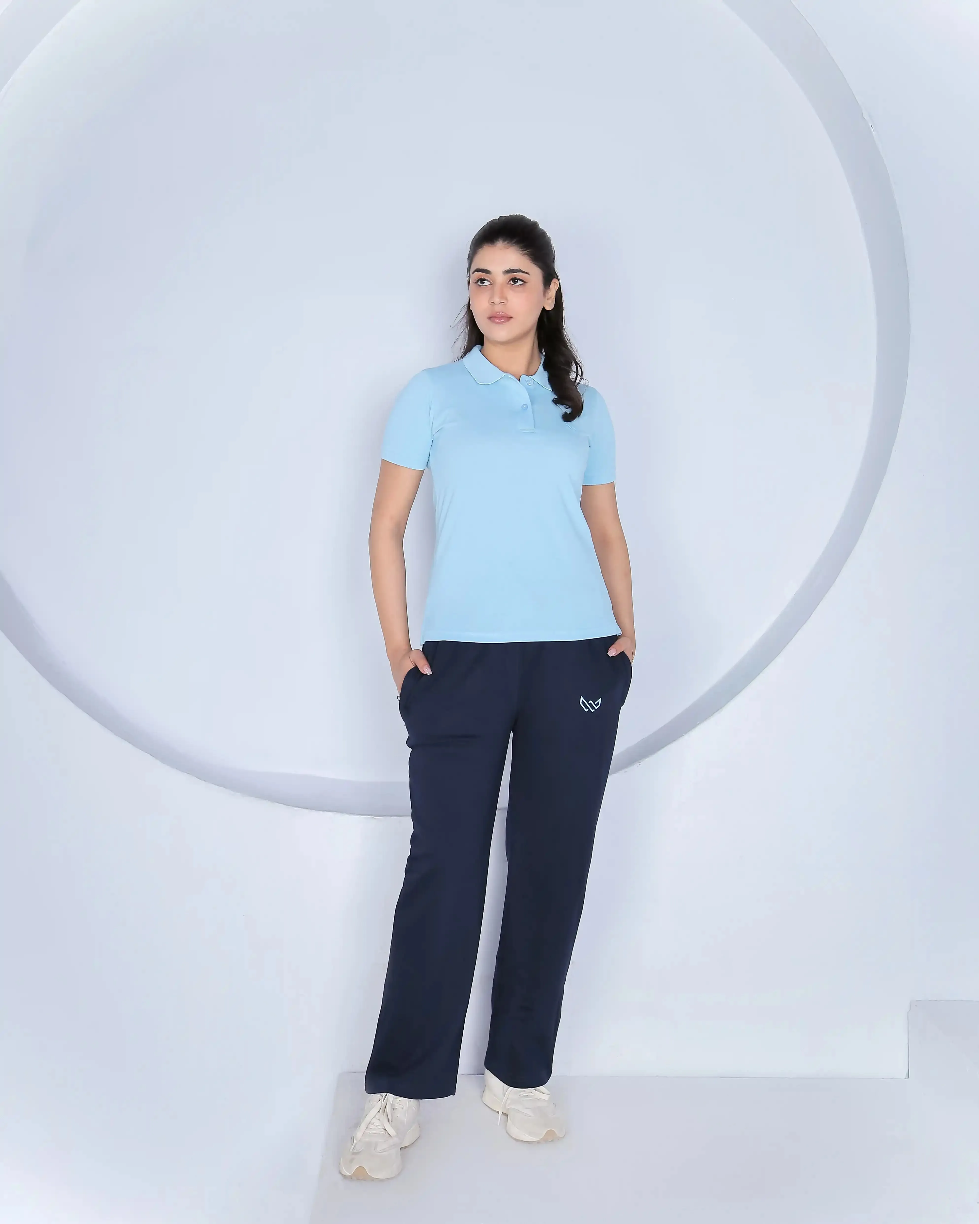 Sky Essence - 100% Cotton Polo Tracksuit