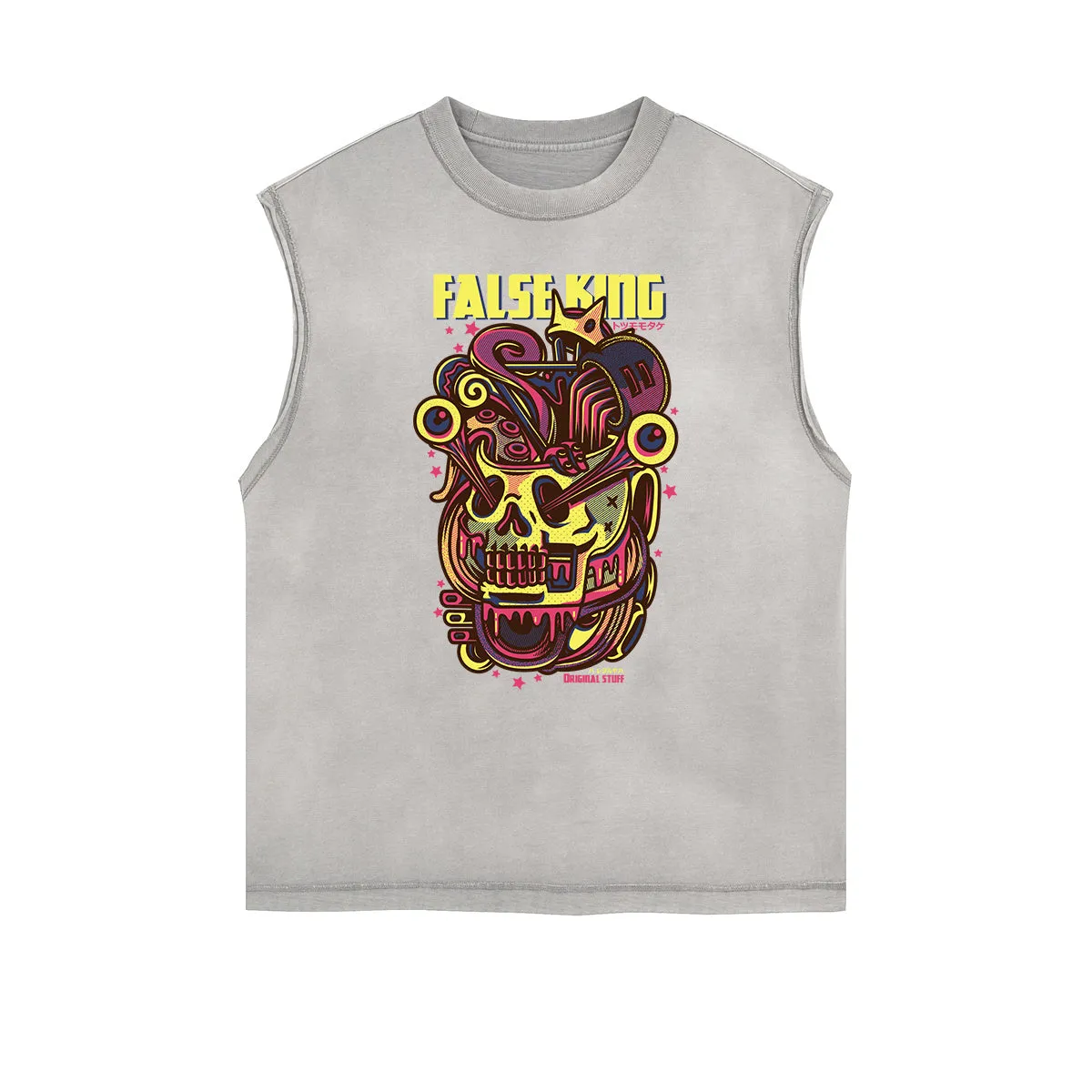 Sleeveless Steampunk Graphic Tee
