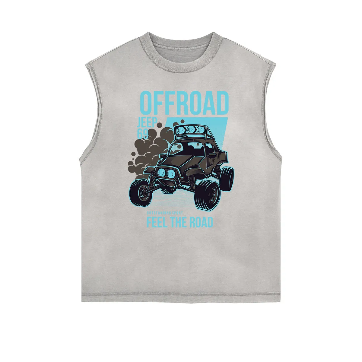 Sleeveless Steampunk Graphic Tee