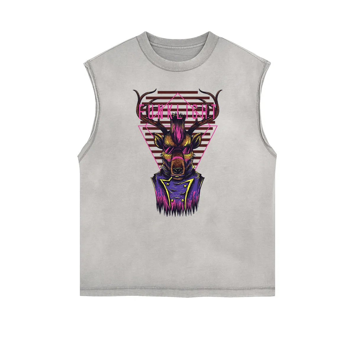 Sleeveless Steampunk Graphic Tee