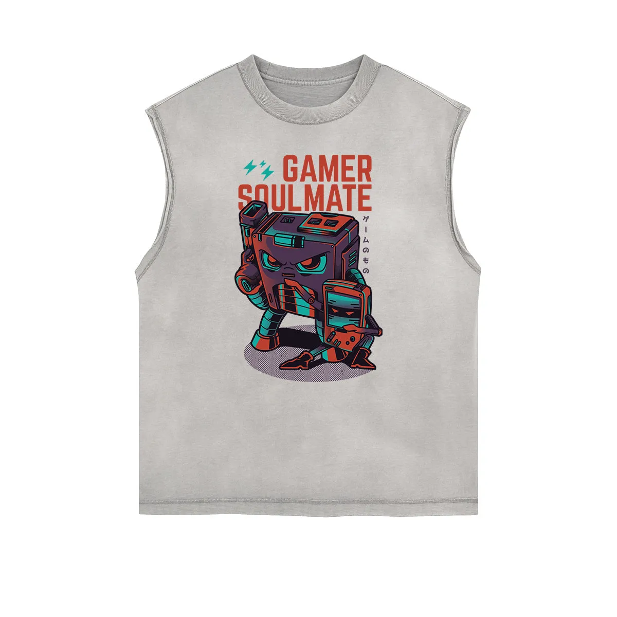 Sleeveless Steampunk Graphic Tee