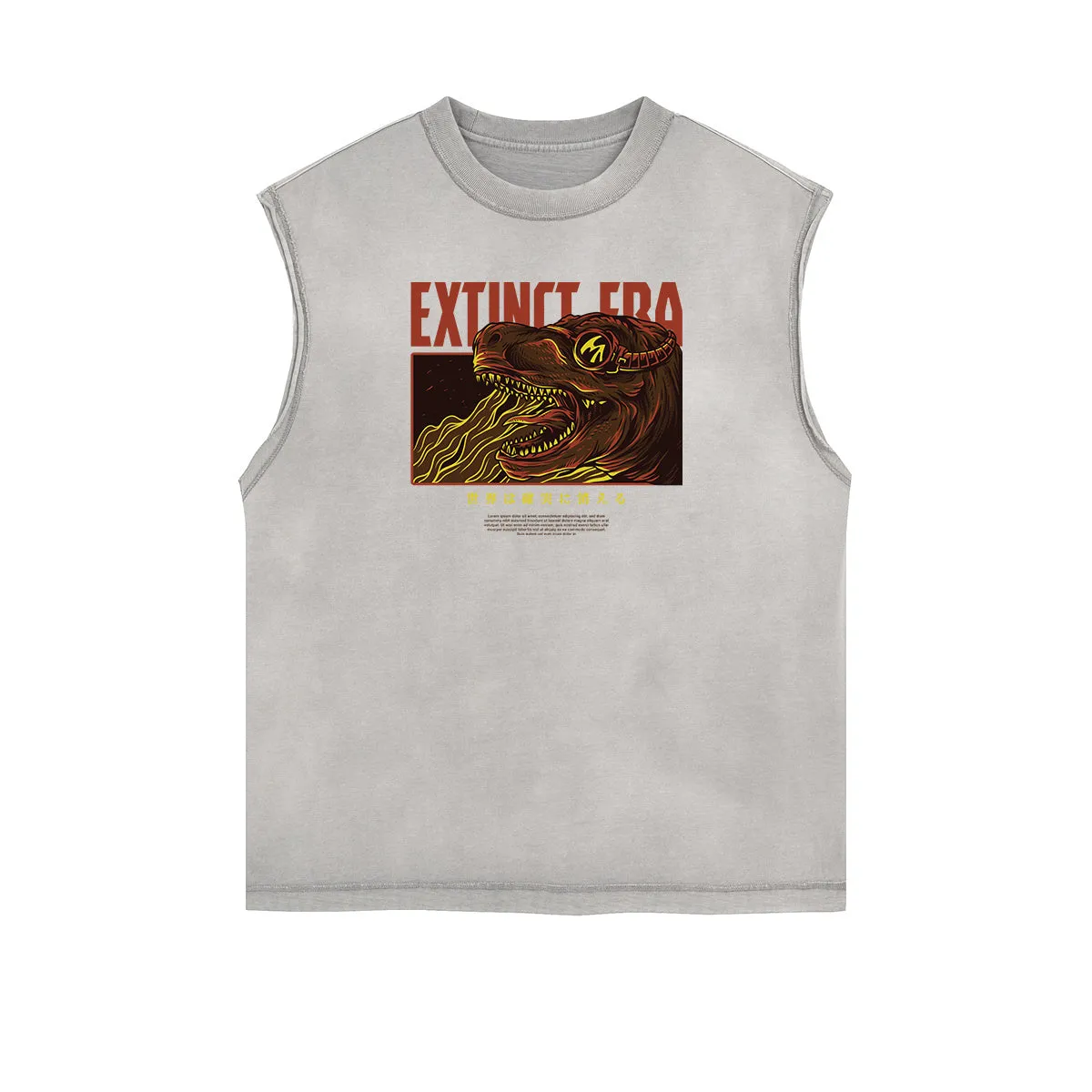 Sleeveless Steampunk Graphic Tee