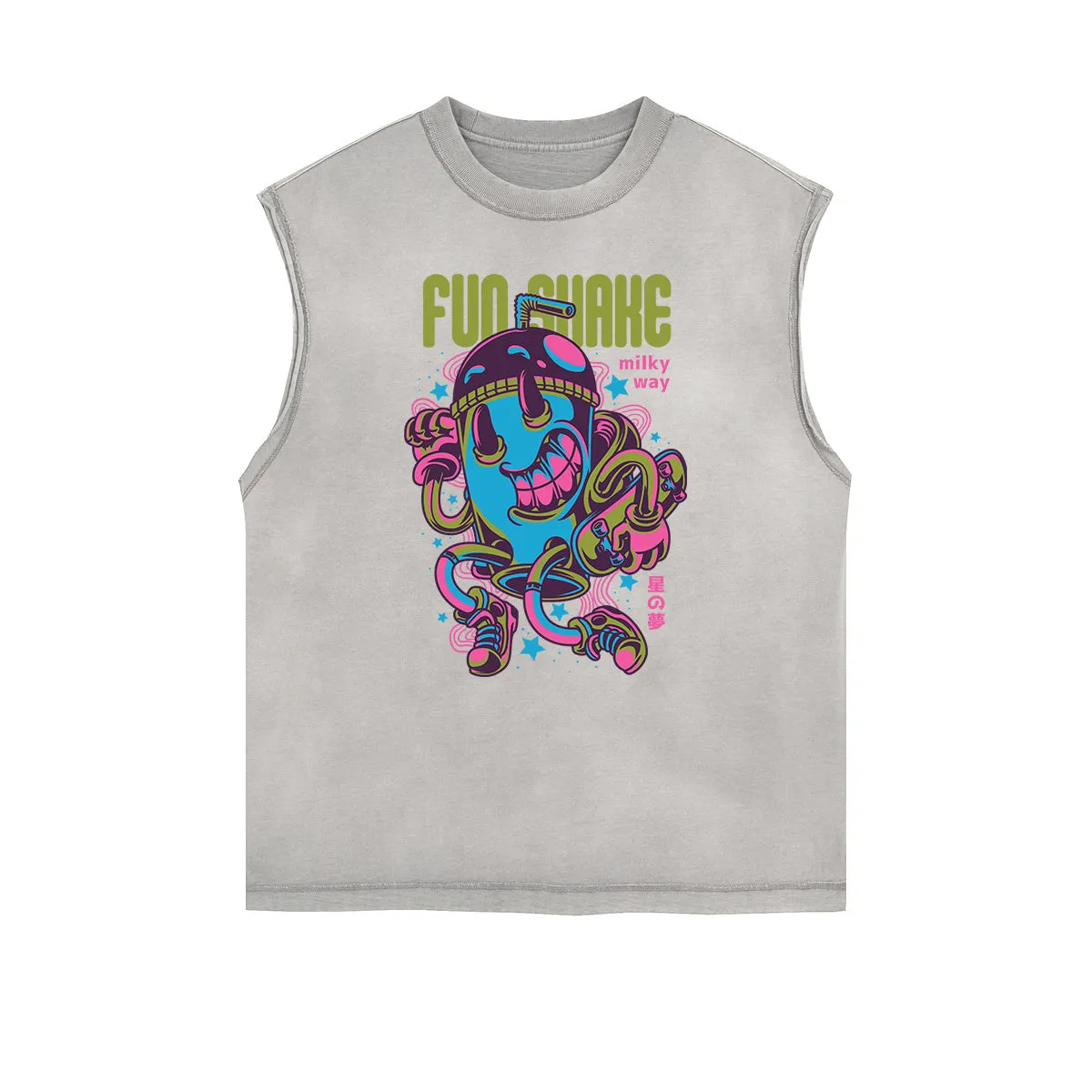 Sleeveless Steampunk Graphic Tee