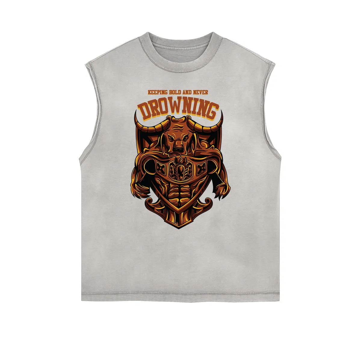 Sleeveless Steampunk Graphic Tee