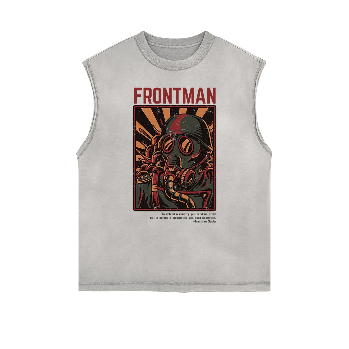 Sleeveless Steampunk Graphic Tee