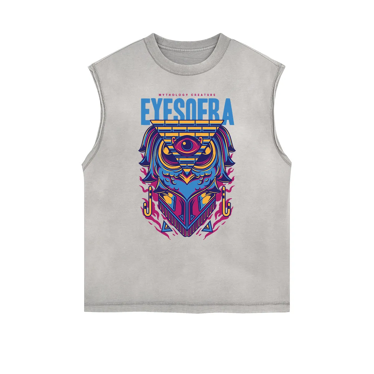 Sleeveless Steampunk Graphic Tee