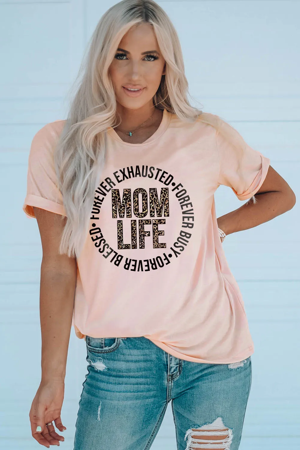 Slogan Letter Print Crew Neck Graphic T Shirt