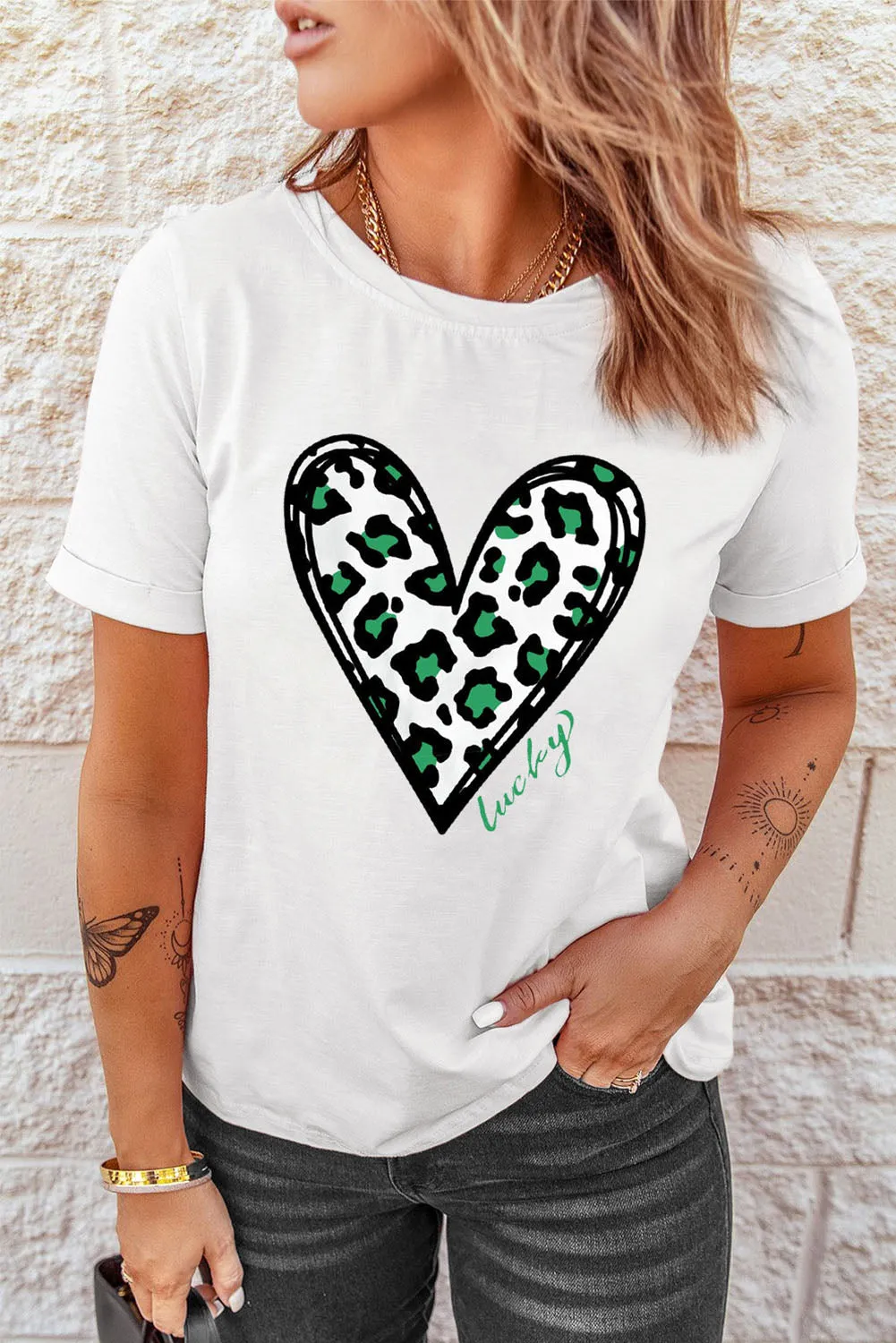 Slogan Letter Print Crew Neck Graphic T Shirt