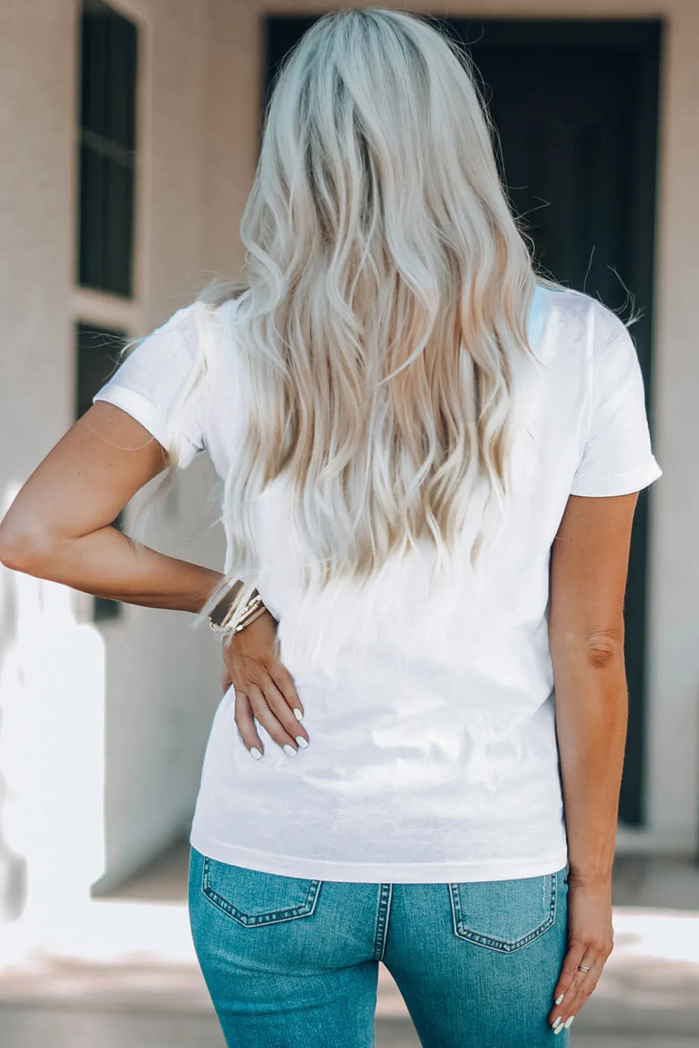 Slogan Letter Print Crew Neck Graphic T Shirt