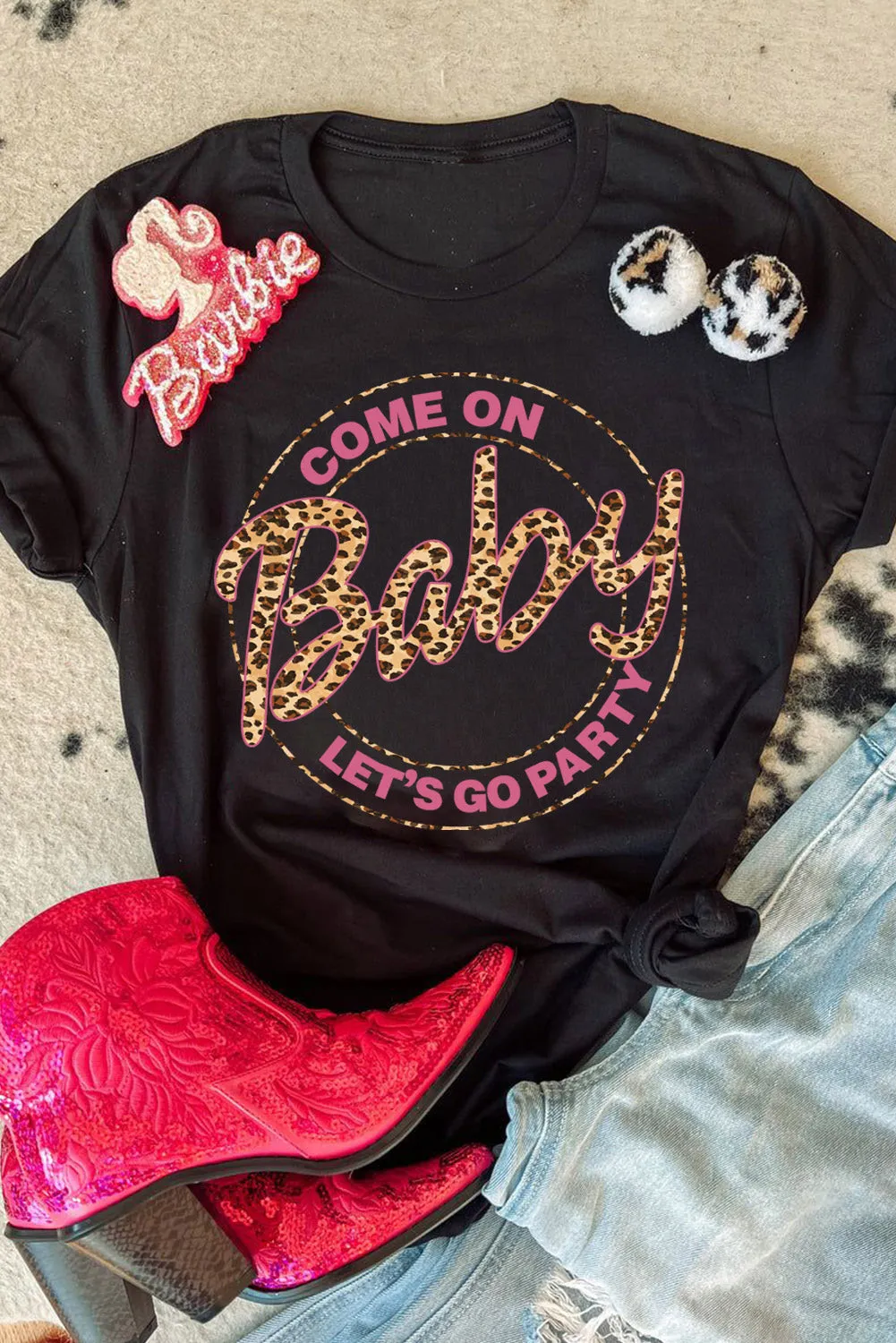 Slogan Letter Print Crew Neck Graphic T Shirt