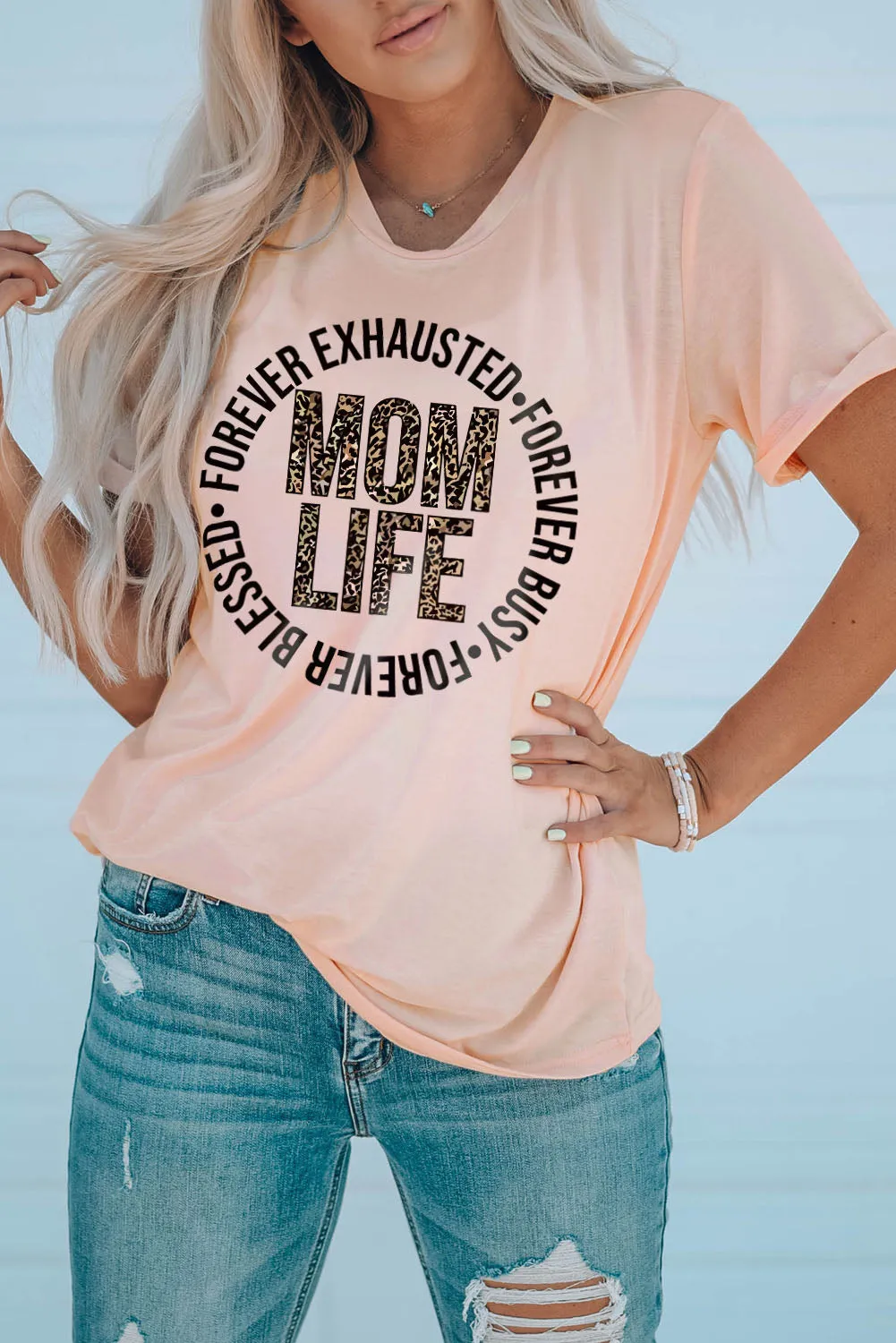 Slogan Letter Print Crew Neck Graphic T Shirt