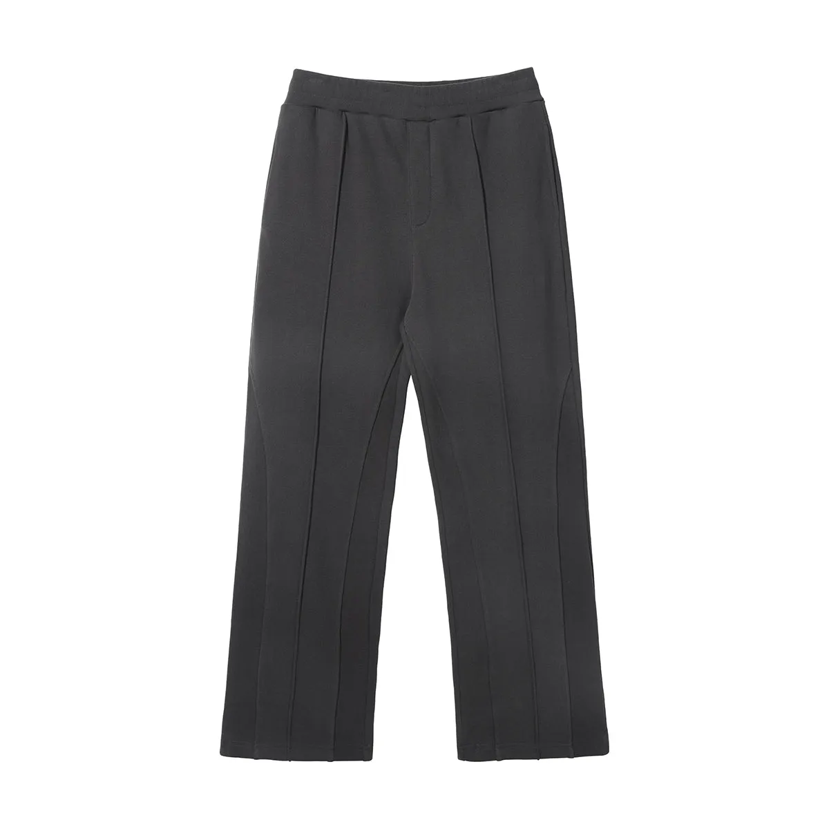 Solid Color Front Seam Baggy Jogger