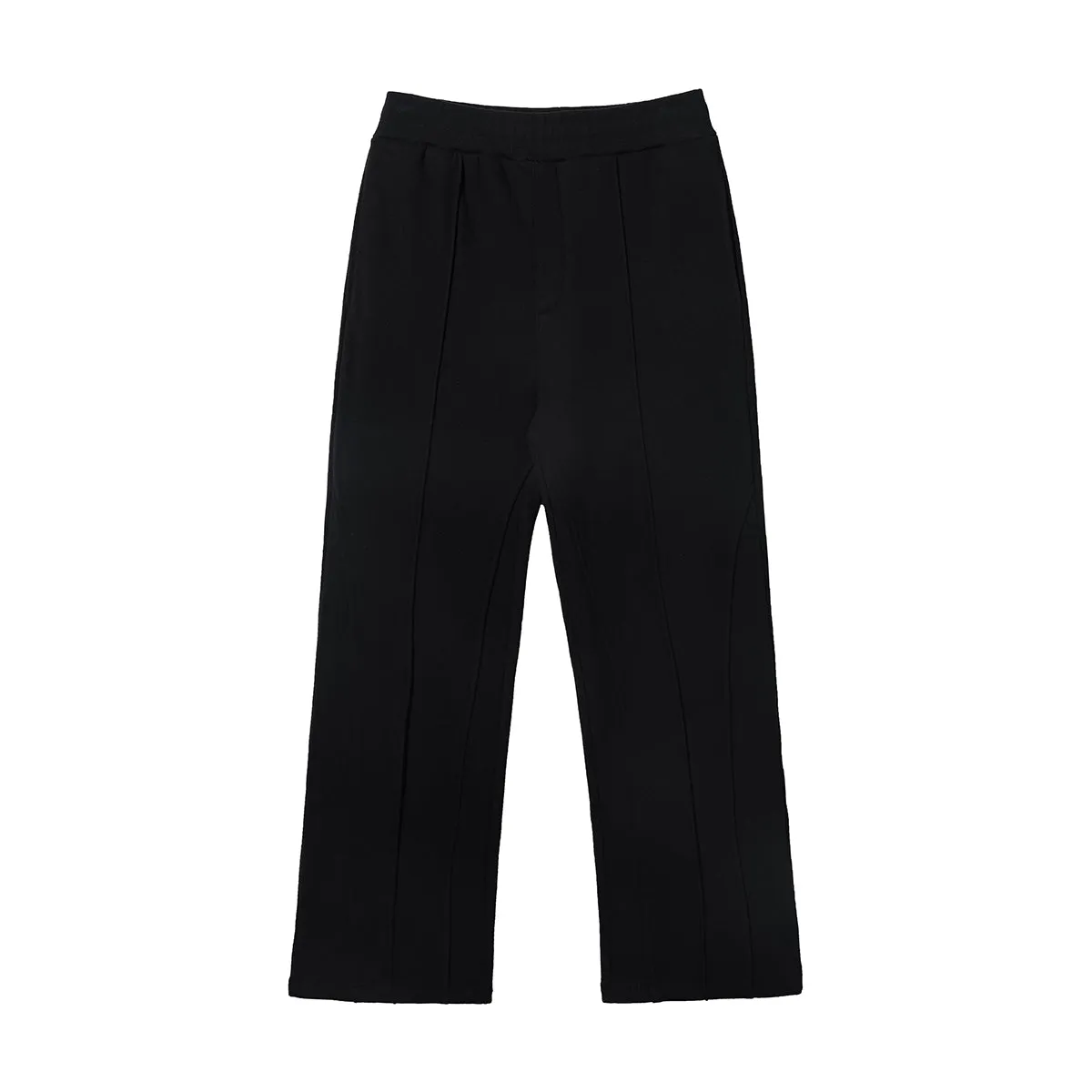 Solid Color Front Seam Baggy Jogger
