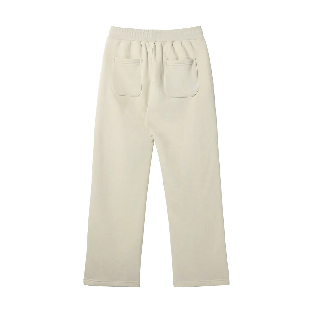 Solid Color Front Seam Baggy Jogger