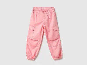 Solid Regular Fit Cargo Pants