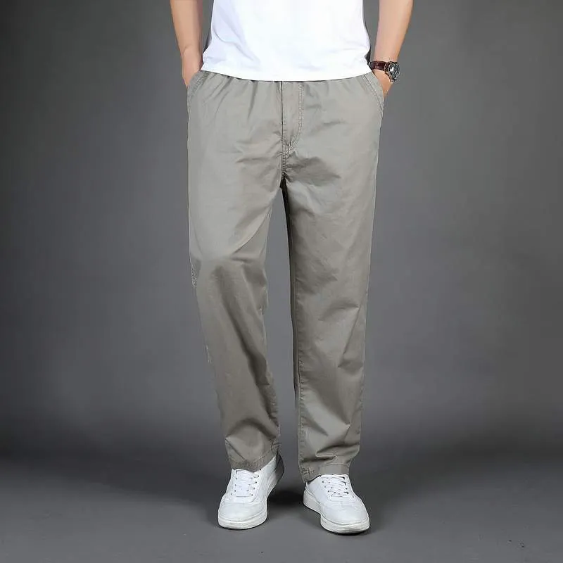 Stefano™ | Men's Loose Fit Solid Color Casual Trousers