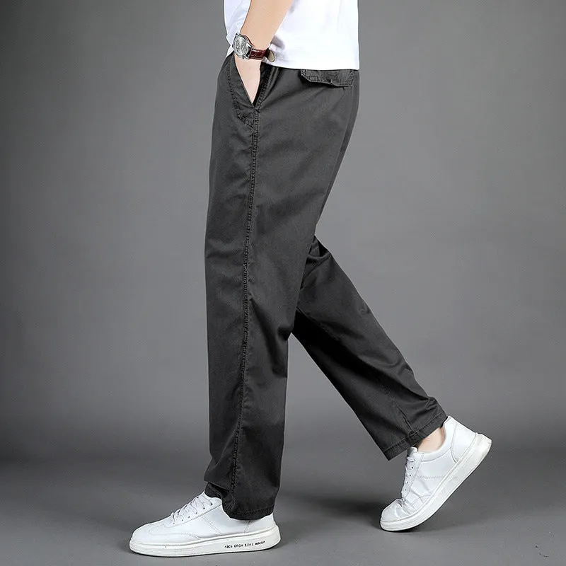 Stefano™ | Men's Loose Fit Solid Color Casual Trousers