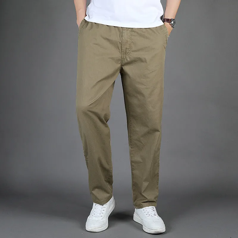Stefano™ | Men's Loose Fit Solid Color Casual Trousers