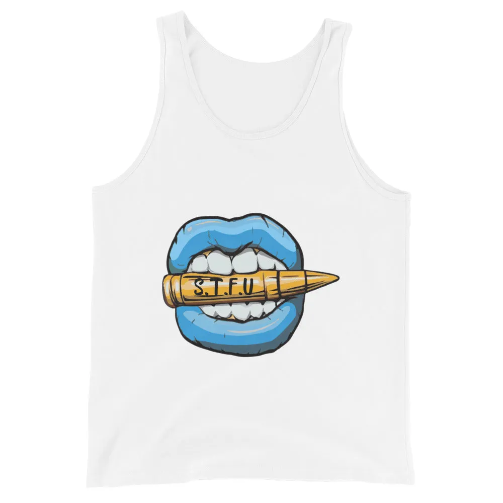 STFU Ice Blue Logo Unisex Tank Top