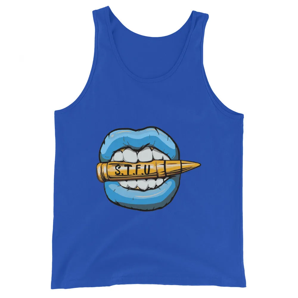 STFU Ice Blue Logo Unisex Tank Top