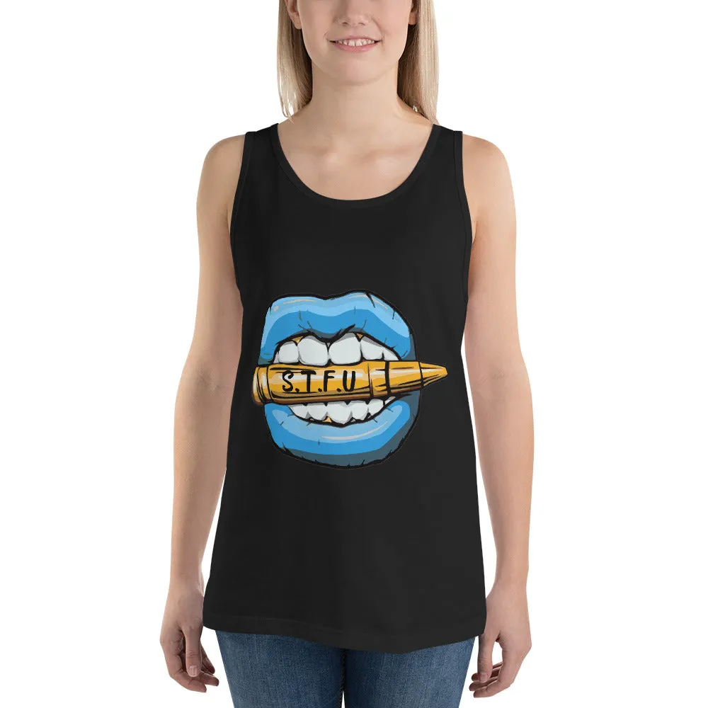 STFU Ice Blue Logo Unisex Tank Top