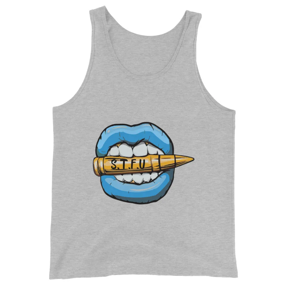 STFU Ice Blue Logo Unisex Tank Top
