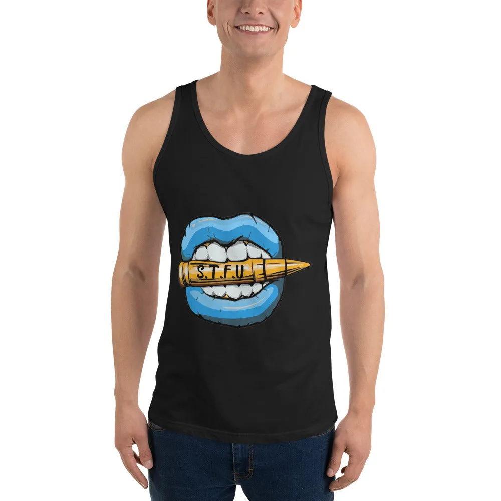 STFU Ice Blue Logo Unisex Tank Top