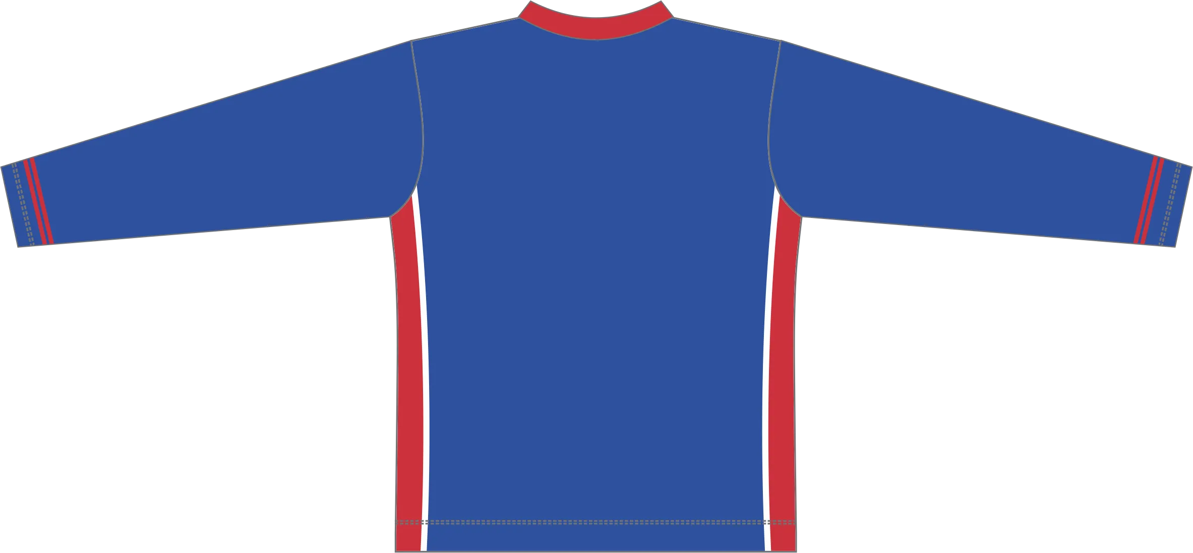 Sublimated L/S V-Neck Tee