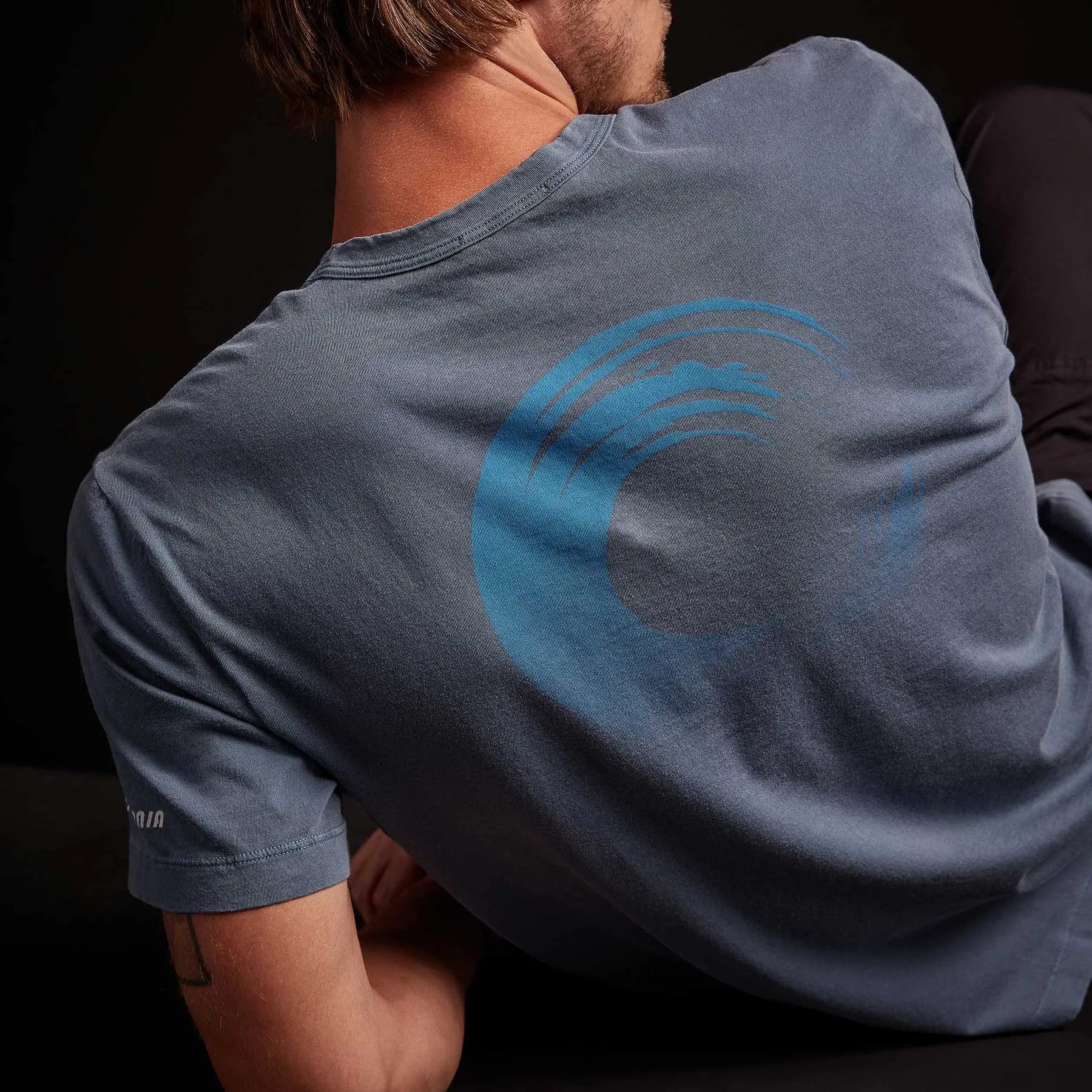 Surf Graphic Pocket Tee - Danube Pigment