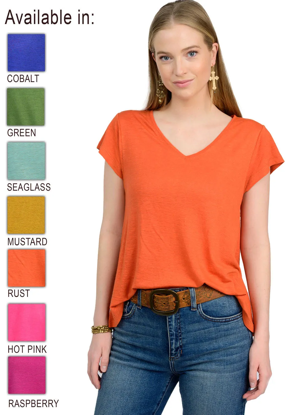 SWING V NECK TEE