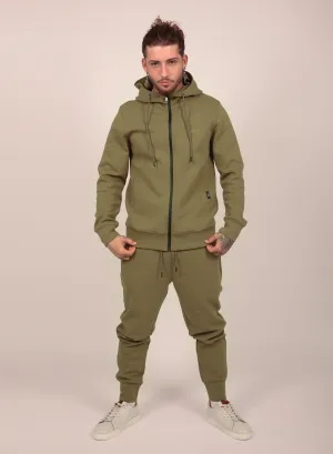 Tech Performance Tracksuit Set in Olive