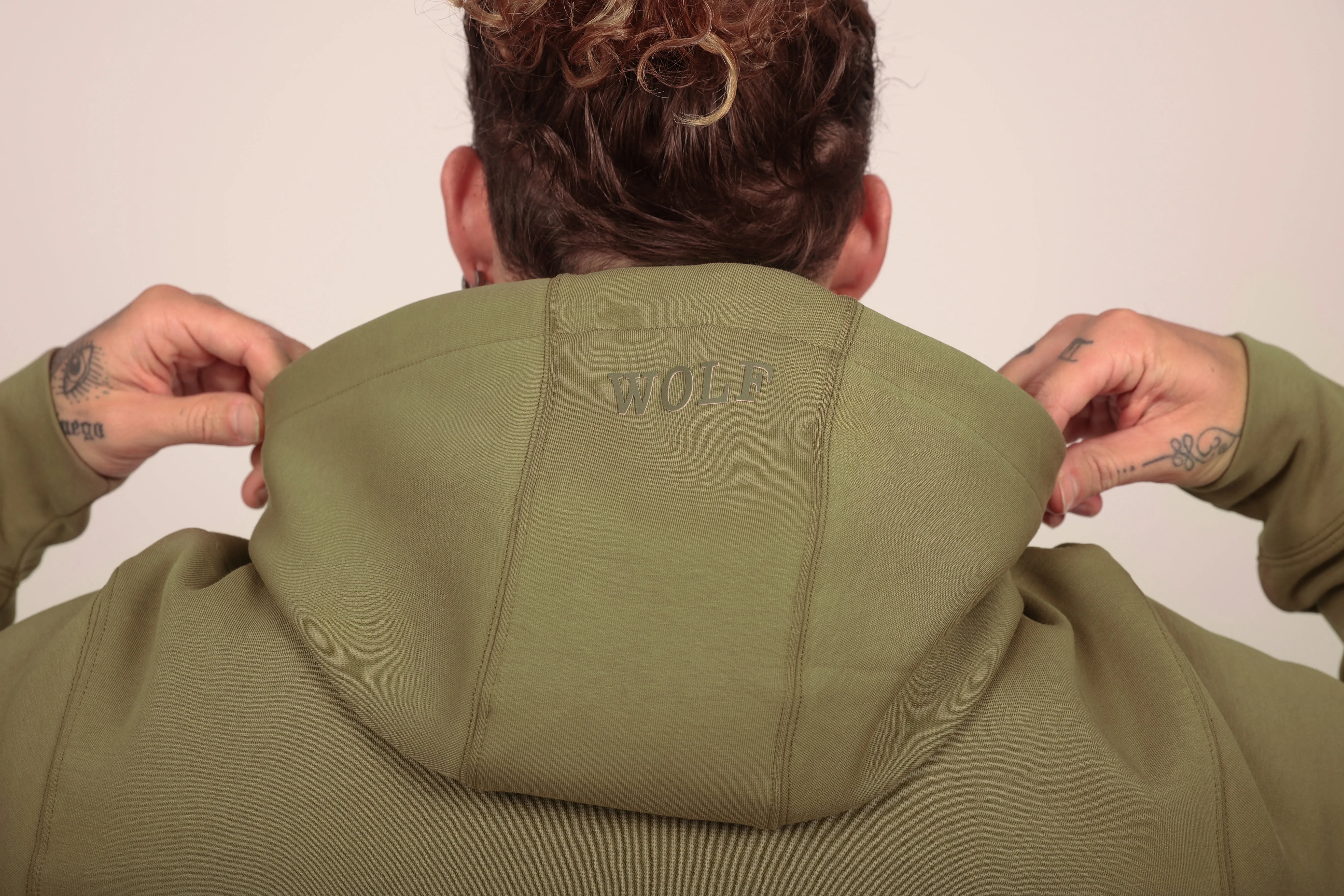 Tech Performance Tracksuit Set in Olive