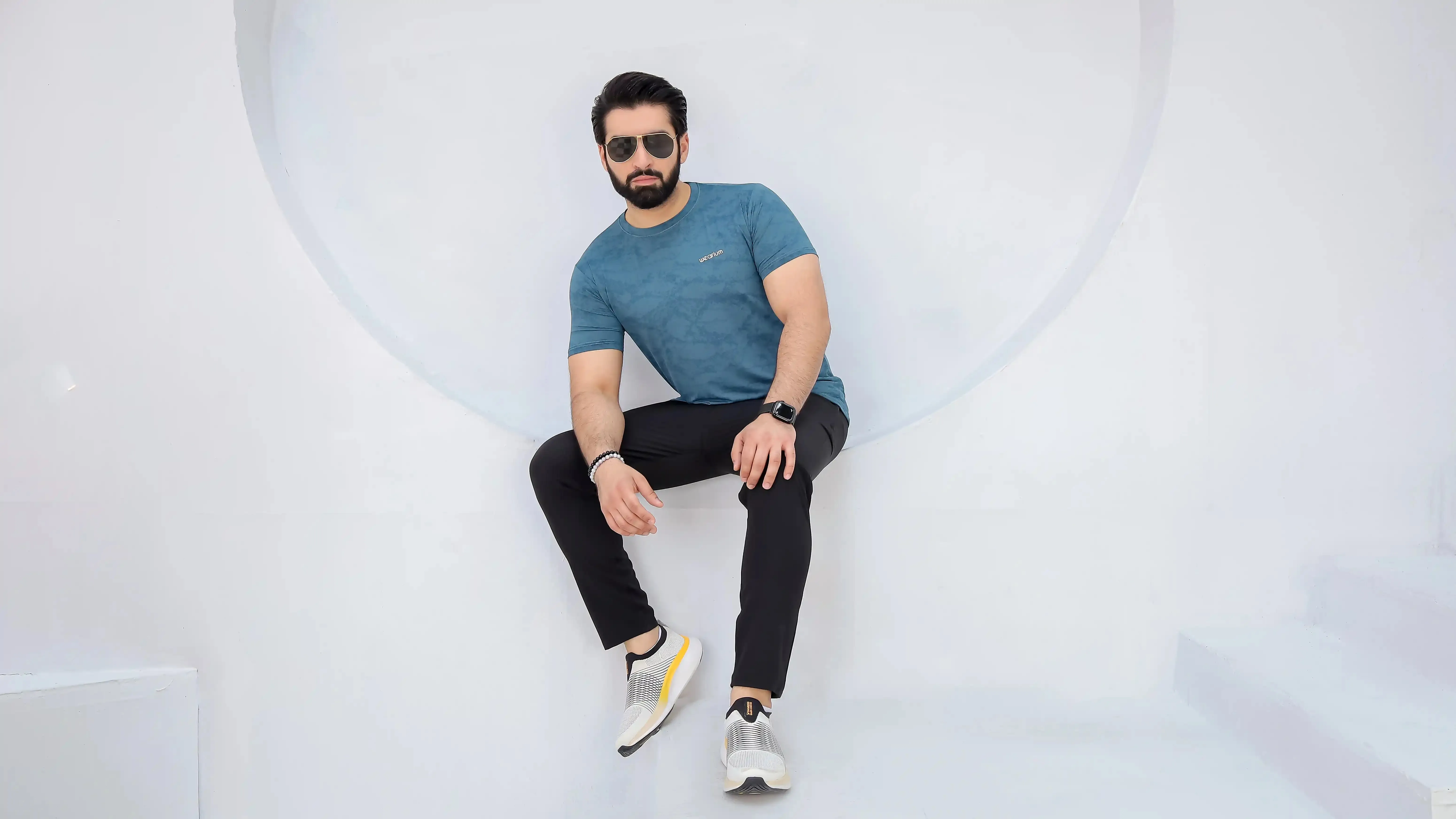 Textured Mesh - Spendex Tee Twinset