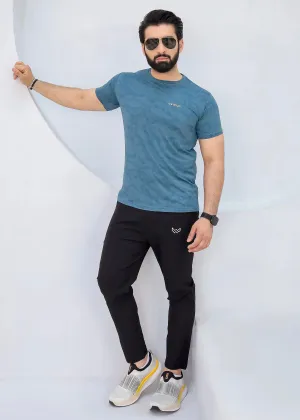 Textured Mesh - Spendex Tee Twinset