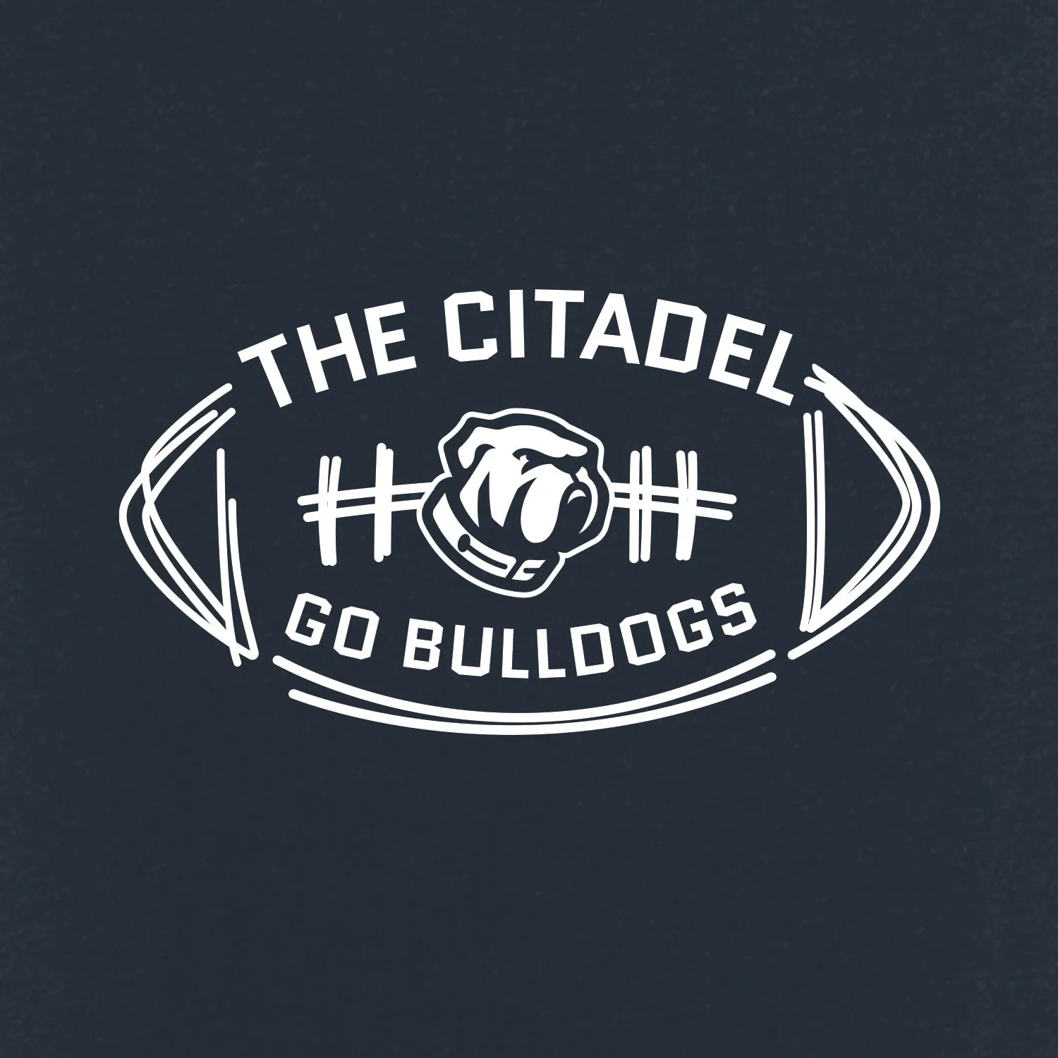 The Citadel Bulldog, Football  Women’s V-Neck Tee Shirt