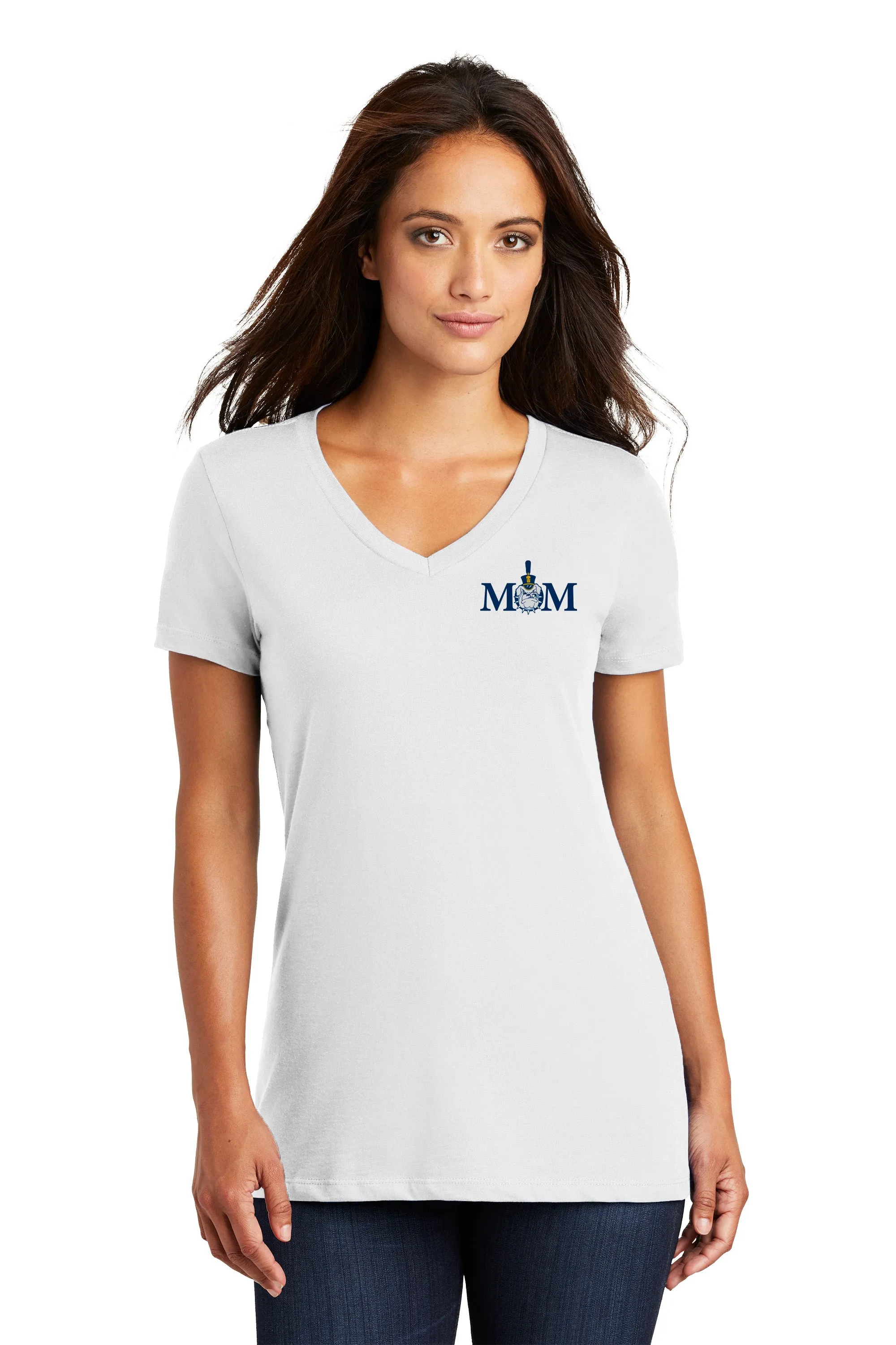 The Citadel, Mom & Spike  Women’s V-Neck Tee Shirt