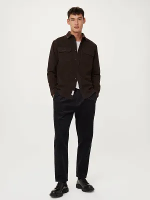 The Neppy Flannel Shirt  in Dark Chocolate